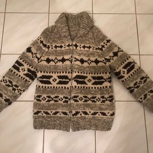 Vintage wool cowichan siwash jacket